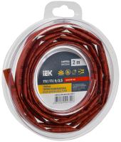 Трубка ТУТнг-LS 5/2,5мм красный 2м инд.упаковка IEK