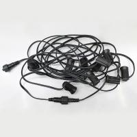 Гирлянда Белт-лайт 5м, E14, шаг 50см, 10 патронов, черный, IP44