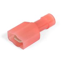 Разъем плоский 0,25-1,5мм2 6,3*0,8мм папа изолированный красный нейлон РПИ-П КВТ 100шт