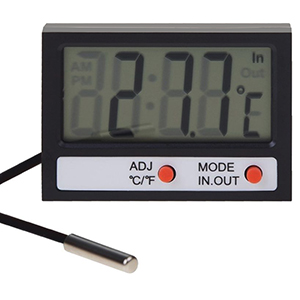 Часы-метеостанция 1*G13 выносной проводной датчик Rexant 