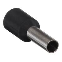 Наконечник-гильза 6,0-12 изолированный черный Е6012 IEK 100шт