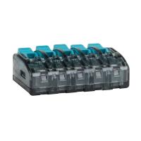 Клемма 5*4,0мм2 с рычажком прозрачный КЭАЗ OptiKit СМК 221-415 (6 шт)