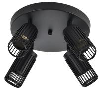 Светильник настенный (спот) 4*50Вт GU10 черный поворотный IEK