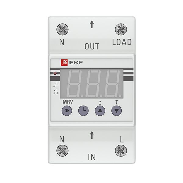 Реле напряжения 1ф 63А 3мод MRV EKF ЖКИ