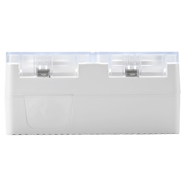 AtlasDesign Profi54 белый розетка открытая 2-мест шторки IP54 