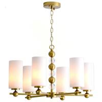 Светильник подвесной (люстра) 6*40Вт E27 латунь