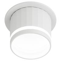Светильник точечный GU5.3 круг белый встраиваемый 