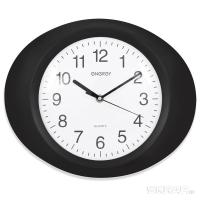 Часы настенные овал белый/черный ЕС-04