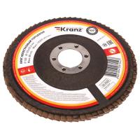 Круг лепестковый торцевой конический 125*22,2мм P120 Kranz