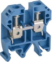 Зажим клеммный DIN-рейка 6мм2 50А синий IEK КПИ