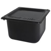 Коробка 128*128*80 квадрат черный IP31 У994