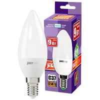 Лампа свеча свд Е14 9Вт 4000К 820лм С37 матовая Jazzway