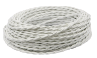 Ретро 2*2,5 белый провод витой (50м) PlexUp