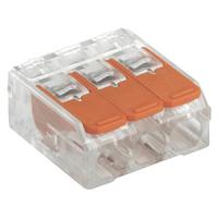 Клемма 3*4,0мм2 с рычажком компактная прозрачный IEK 4шт