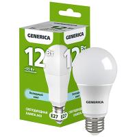 Лампа светодиодная 220В Е27 12Вт 6500К 1200лм стандарт A60 матовая GENERICA (IEK) 