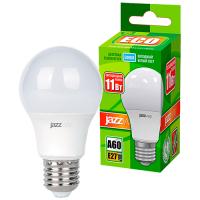 Лампа светодиодная 220В Е27 11Вт 5000К 840лм стандарт A60 матовая Jazzway 