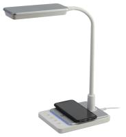 Светильник настольный свд 10Вт 3000-6500К 800лм белый/серебро подставка диммер сенсор ЭРА