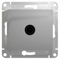Глосса алюминий розетка TV оконечная скрытая 1-ая
