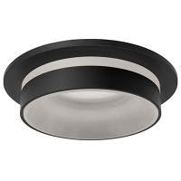 Светильник точечный G5.3 круг черный встраиваемый TECHNO SPOT