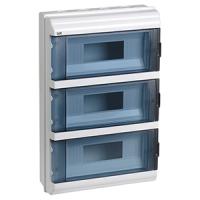 Бокс 36мод навесной белый прозрачная дверь IP55 КМПн IEK 