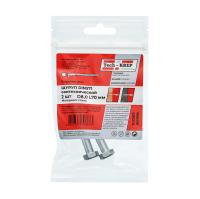 Шуруп сантехнический 8*70мм цинк DIN 571 2шт