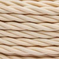 Ретро 2*2,5 песочное золото провод витой BIRONI матовый