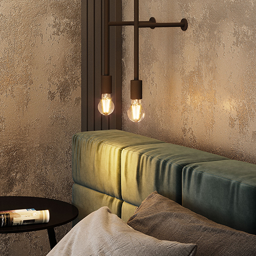 Лампа светодиодная 220В Е27 10Вт 2400К 820лм стандарт A60 золотистая филамент Gauss 