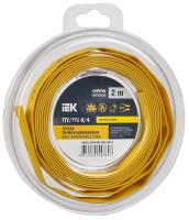 Трубка ТУТнг-LS 8/4мм желтый 2м инд.упаковка IEK