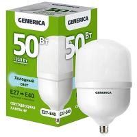 Лампа свд E27/Е40 50Вт 6500К 5000лм HP цилиндр матовый Generica 