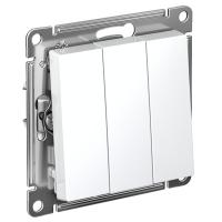 AtlasDesign белый выключатель 3кл скрытая 10А IP20 