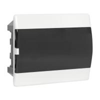 Бокс 12мод встраиваемый белый чёрная дверь IP41 ЩРВ-П EKF Basic