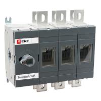 Рубильник 3Р 160А без ручки TwinBlock EKF реверсивный