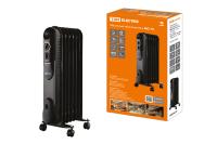 Радиатор масляный 7секций 1500Вт черный TDM 