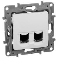 Этика белый розетка RJ45 скрытая 2-ая  Кат.5е