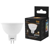 Лампа свд 220В GU5.3 9Вт 3000К 830лм MR16 прозрачная Gauss 