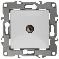 ЭРА12 белый розетка TV проходная скрытая 1-ая 