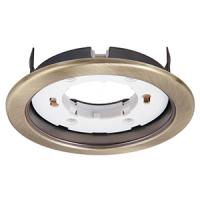 Светильник точечный GX53 круг бронза встраиваемый 