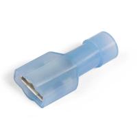 Разъем плоский 1,5-2,5мм2 6,3*0,8мм мама изолированный синий нейлон РПИ-М КВТ 100шт