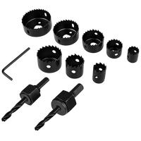 Коронка по дереву 8шт набор (19, 22, 28, 32, 38, 44, 54, 64мм)