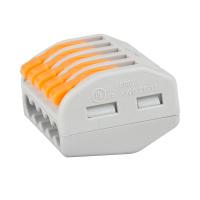 Клемма 5*4,0мм2 с рычажком серый КЭАЗ OptiKit СМК 222-415 (6 шт)