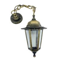 Светильник садово-парковый подвесной 60Вт E27 пластик бронза IP44 6ти гранный