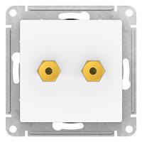 Атлас белый розетка AUX скрытая 2-ая  