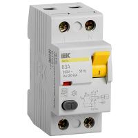 Выключатель дифференциальный (УЗО) 2Р 63А 300мА AC ВД1-63 IEK