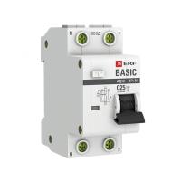 Дифавтомат 2Р 25А C 30мА 4,5кА АД12 2мод EKF Basic