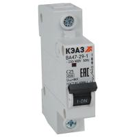 Автомат 1Р 25А C 4,5кА ВА47-29 КЭАЗ 