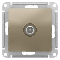 Атлас шампань розетка TV оконечная скрытая 1-ая 