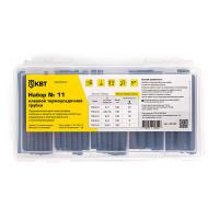 Трубка ТТК 3/1, 6/2, 9/3, 12/4мм черный 0,1м с клеем набор №11