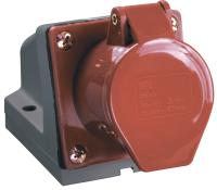 Розетка силовая стационарная 32А 3Р+РЕ+N IP44 ССИ-125 IEK 