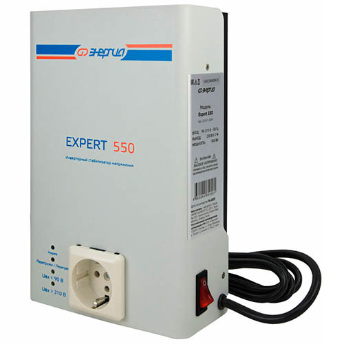 Стабилизатор 550ВА 230В настенный Expert ЭНЕРГИЯ инверторный
