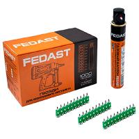 Гвозди 3*16мм усиленные с газовым баллоном FEDAST 1000шт
